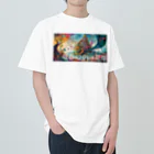 PIRAO227の日本の言葉集　竜巻の中の花畑 Heavyweight T-Shirt