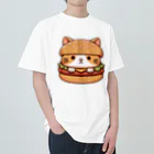 ゆるきゃら製作所の猫バーガー ヘビーウェイトTシャツ
