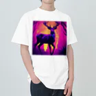 ZeroCreativeのネオンな鹿 Heavyweight T-Shirt