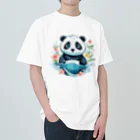 waterpandaの水中のパンダ ヘビーウェイトTシャツ