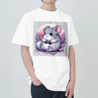 もふっとチンチラ🐭のゲーマーチンチラ ヘビーウェイトTシャツ