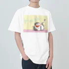 SuperDanceCatのプランクスコティッシュフォールド ヘビーウェイトTシャツ