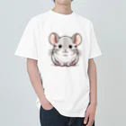 もふっとチンチラ🐭のチンチラ（シナモン） Heavyweight T-Shirt