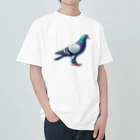 つるちゃんねる 生き物のレース鳩は何故帰還できるのか？ ヘビーウェイトTシャツ