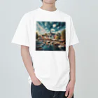 a_calming_siteの天気の良い北欧の町 Heavyweight T-Shirt