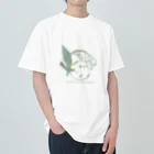 rina_suzuriのシマエナガとすずらん Tシャツ Heavyweight T-Shirt