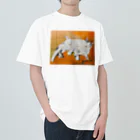 Yoshico-1655の幸せな夢をみる仔猫たち・油絵 Heavyweight T-Shirt