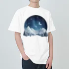 JUPITERの幻想的な冬の夜 ヘビーウェイトTシャツ