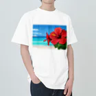 kaiminsapoのハイビスカス　リゾート　🌺　🏝️ ヘビーウェイトTシャツ