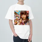 homarengeの和傘の女の子 ヘビーウェイトTシャツ