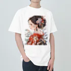 AQUAMETAVERSEの和服姿の女性　sanae 2074 ヘビーウェイトTシャツ