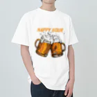 JUNK_HEDDのビールでハッピー ヘビーウェイトTシャツ