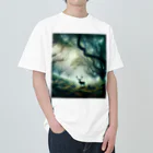 NovAiTen_shopの神秘の森の主 ヘビーウェイトTシャツ