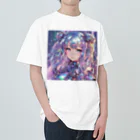 プリンゴブリンのメタリックカラーホログラフィック子さん ヘビーウェイトTシャツ