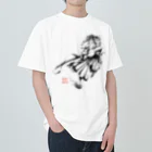 chicodeza by suzuriの墨絵の侍 Heavyweight T-Shirt