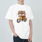 いろは物語のコツメカワウソがツーリング ヘビーウェイトTシャツ