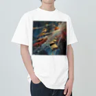 MistyStarkの宇宙を飛び交う車たち Heavyweight T-Shirt