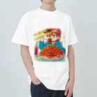 HOMMA-AZARASHIのパスタを楽しむ男の子 Heavyweight T-Shirt