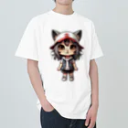 RANRAN2432MPJの猫派アイドル【にゃ美ちゃん】 Heavyweight T-Shirt