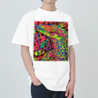 動物絵 Jamanakocic storeのワニロック Heavyweight T-Shirt