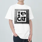 ktlineのI lOVE CAT! ヘビーウェイトTシャツ