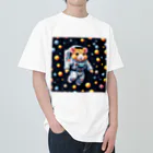 yakinori2525の宇宙ハムスター　ハミー ヘビーウェイトTシャツ