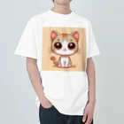 yos-1292583のねこニコばん ヘビーウェイトTシャツ