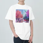 AQUAMETAVERSEの自然の美しい木々と鳥　なでしこ1478 Heavyweight T-Shirt