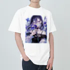 AQUAMETAVERSEの花菖蒲の優美な香り　BLUE PLUM  691 ヘビーウェイトTシャツ