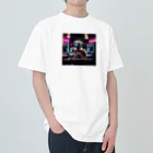 パワドラのDJロボット1 ヘビーウェイトTシャツ