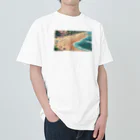 かてこの洋服販売所の波の調べ Heavyweight T-Shirt