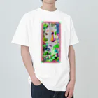 正座ちゃんのドット絵ショップの『熱帯植物図』 Heavyweight T-Shirt