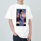 kimono_musume  AI artのscene5 ヘビーウェイトTシャツ