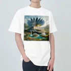 Korosukenariの異世界の風景が現実と未来を繋ぐ Heavyweight T-Shirt