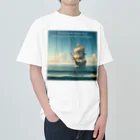 M Y (Yoshida Masaru)の新しい海へ舵を切るには、古い岸を見失う勇気が必要だ。 Heavyweight T-Shirt