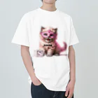 KVM｜kitten ＊ venetian-maskの仮面のセルカークレックス｜積木 ① ヘビーウェイトTシャツ