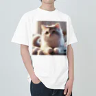 yos-1292583のねこニコばん ヘビーウェイトTシャツ