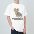 YORKIE DAISUKI～ヨーキーグッズ～のヨーキー Heavyweight T-Shirt