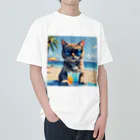 メロンパン猫のイケ猫と過ごす夏 Heavyweight T-Shirt