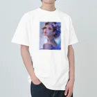 AQUAMETAVERSEのブルーの宝石を身につけて　ラフルール　1859 Heavyweight T-Shirt