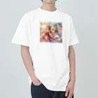 momonekokoの2人の天女 Heavyweight T-Shirt