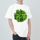 耀い気分の鮮やか多肉植物 ヘビーウェイトTシャツ