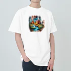 EseCAMPのキャンプ熊シリーズ Heavyweight T-Shirt