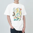 ふくふく商店の吉田の森山狐 Heavyweight T-Shirt