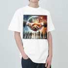 Qten369の愛は地球を救うα Heavyweight T-Shirt