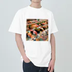 日本の風景 COOL JAPANの日本の風景:江戸前寿司、Japanese scenery: Edomae sushi Heavyweight T-Shirt