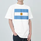 お絵かき屋さんのアルゼンチンの国旗 ヘビーウェイトTシャツ
