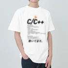 ビットブティックのコードTシャツ「c/c++書いてます。」 Heavyweight T-Shirt