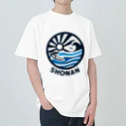 マツタケタケヲの湘南_サーフィン ヘビーウェイトTシャツ