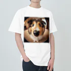 mermaidのcollie Heavyweight T-Shirt